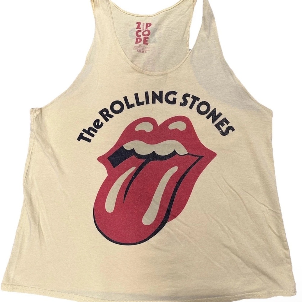 Rolling Stones 2015 Zip Code Tour Tank Top Concert Unisex Sz S
